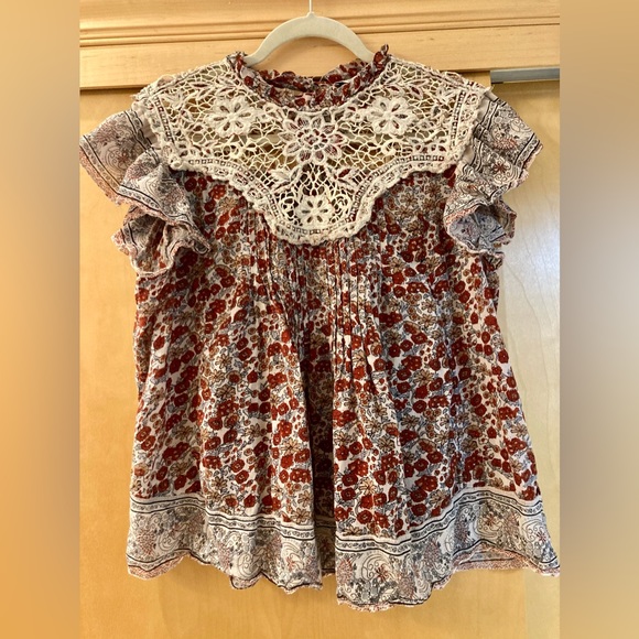 Boho Blouse Sz XL - Picture 1 of 6